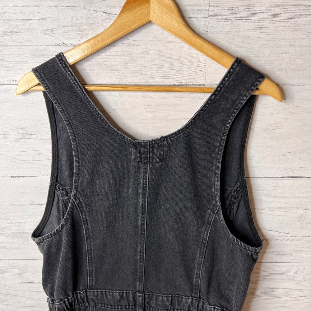We the Free Jumpsuit Womens Size Small Washed Black Cloud Nine Denim 100% Cotton - Picture 12 of 16